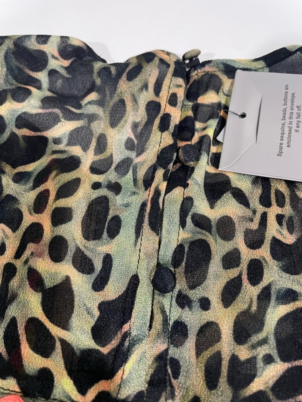 Anthropologie BI-nk London Joelle
Leopard Peasant Blouse Size Xs NWT - Picture 11 of 12